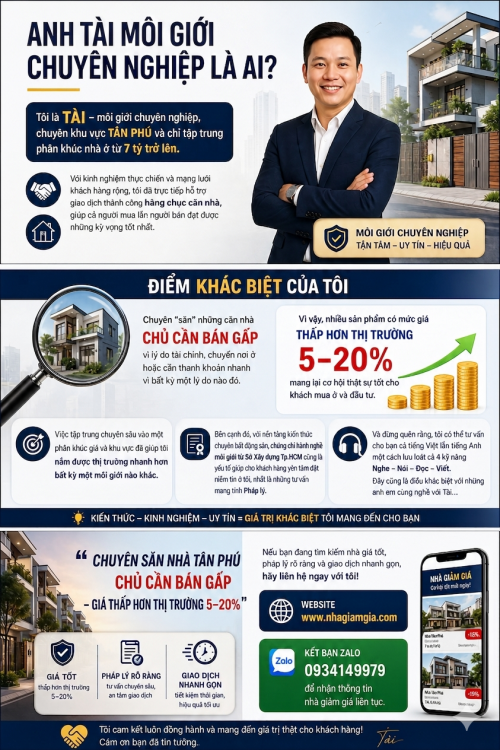Anh Tài môi giới Tân Phú là ai?